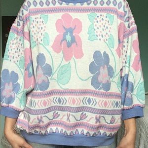 Vintage Floral Lounge Top